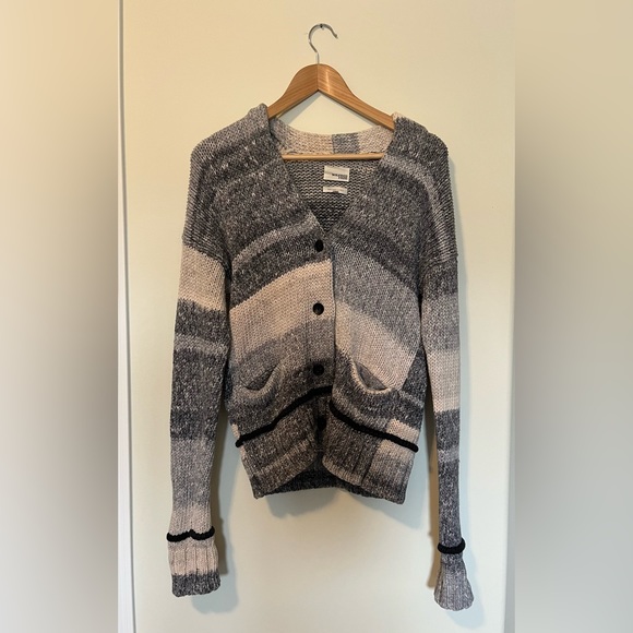 Wilfred Free Hosk Striped Chunky Knit Cardigan - Picture 3 of 5